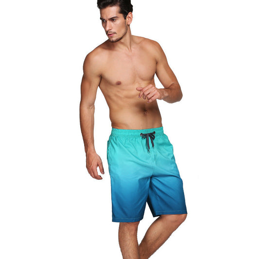 Bañador informal con cordón ajustable y degradado para hombre