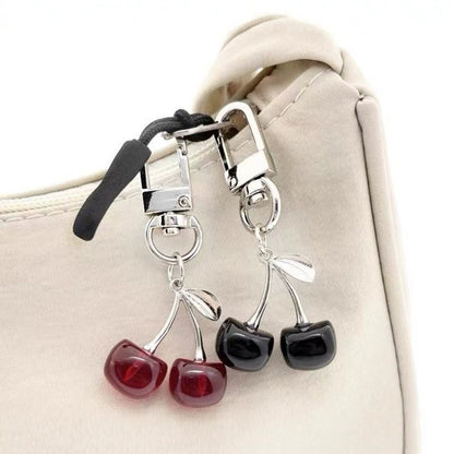 Creative Alloy Cherry Key Chain Fruit Bag Pendant