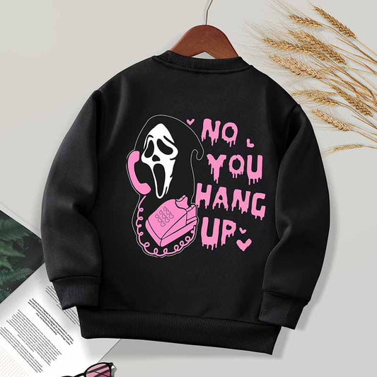 Kids Toddler Boys Girls Casual Halloween Print Fleece Sweatshirt