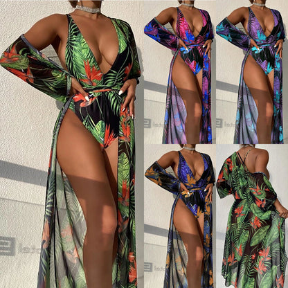 Women Sexy Print Swimwear Suit