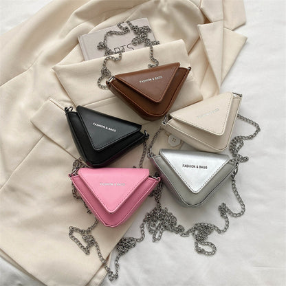 Bolso bandolera informal de PU de color sólido a la moda para mujer