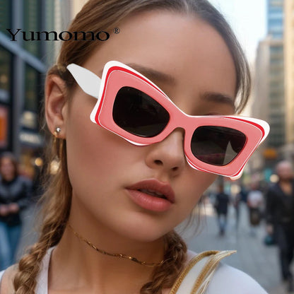 Gafas de sol anti-UV personalizadas de moda con diseño de ojo de gato