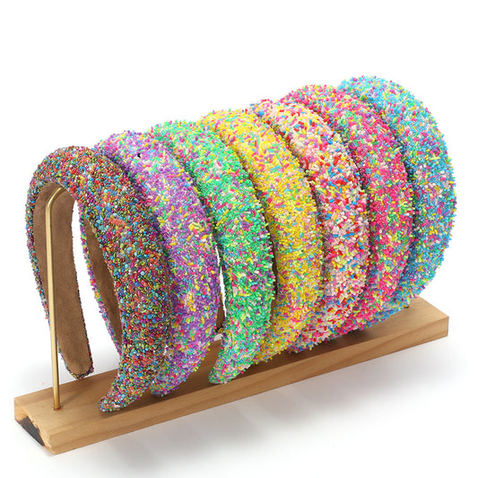 Women Fashion Multicolour Wide-Brimmed Hair Band