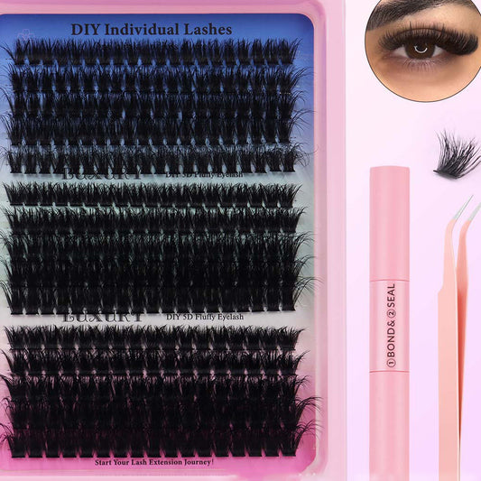 Faux cils épais et recourbés segmentés à la mode pour femmes