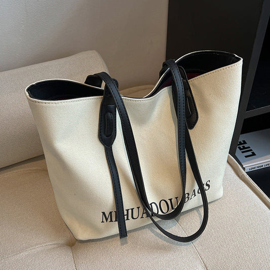 Bolso de mano informal de gran capacidad a la moda para mujer
