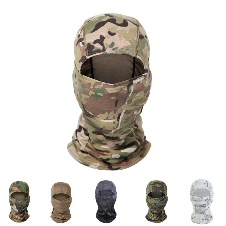 Camouflage Summer Riding Headgear Ice Silk Scarf