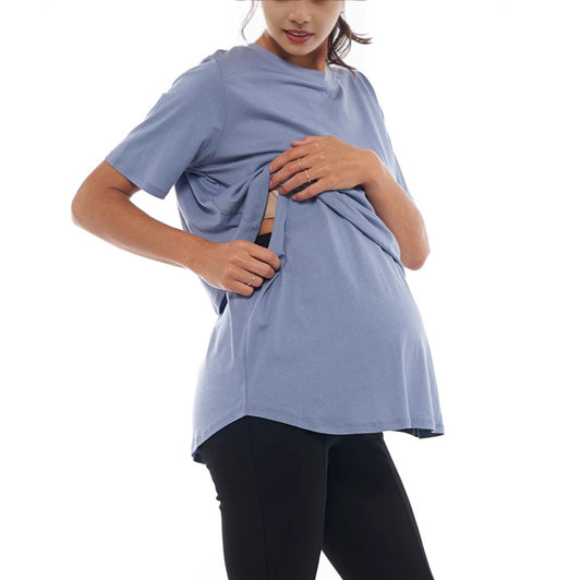 Women Pregnant Short Sleeve Comfort T-Shirt