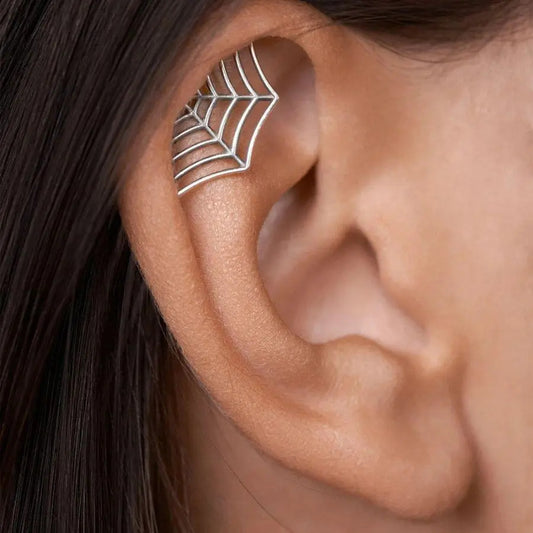 Women Fashion Creative Halloween Spider Web Earrings