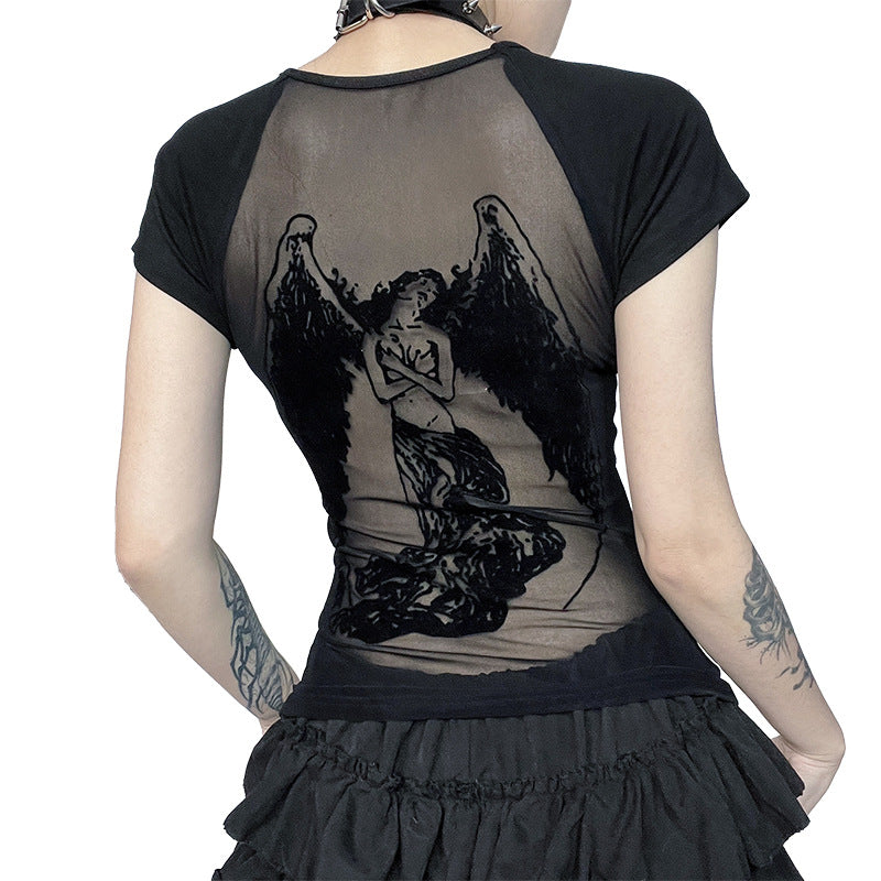 Summer Gothic Punk Spice Girls Short Sleeved T Shirt