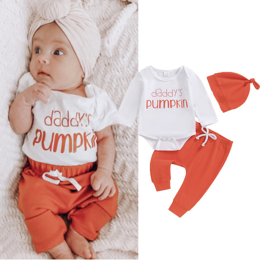 Kids Baby Long Sleeve Romper and Trousers Set