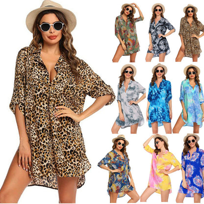Women Summer Vacation Swimwear Beach Coverup