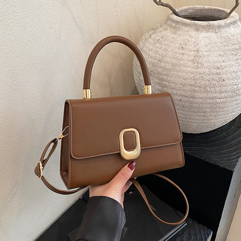 Women's Simple Retro Flip Handbag