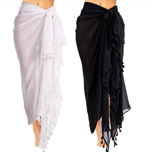 Women's Sexy Beach Vacation Tassel Scarf