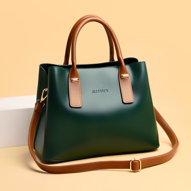 Sac à main décontracté à grande capacité pour femme, couleur unie