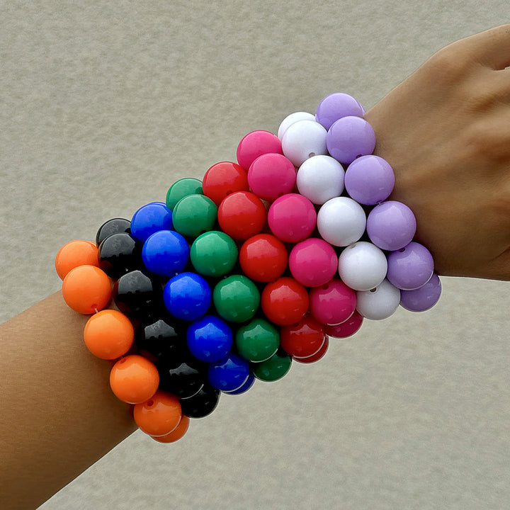 Black Bead Bracelet