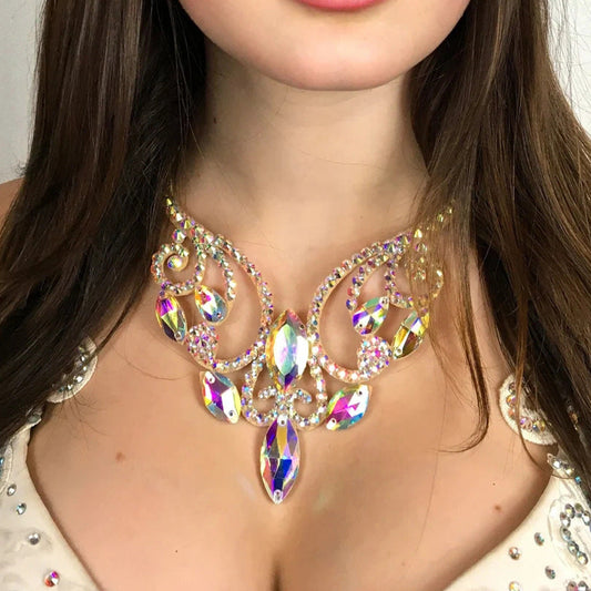 Women Fashion Bohemian Exaggerated Diamond Necklace