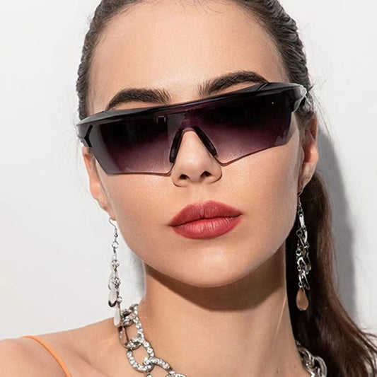 Y2K Half-Frame Sunglasses in Trendy Colors