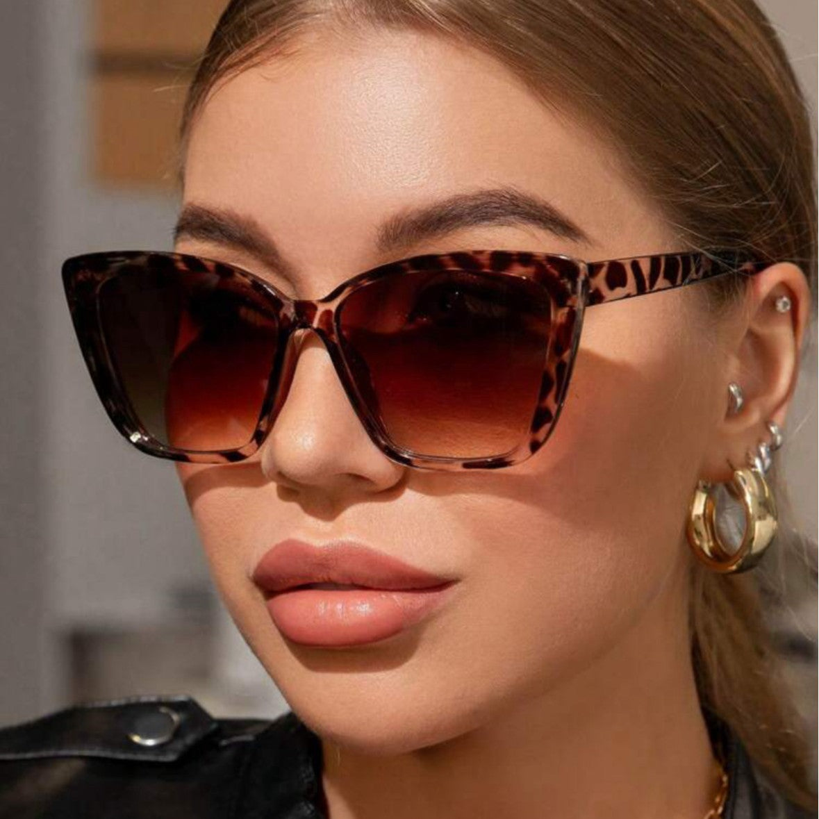 Gafas de sol cuadradas de moda Y2K con montura de PC y gafas de moda