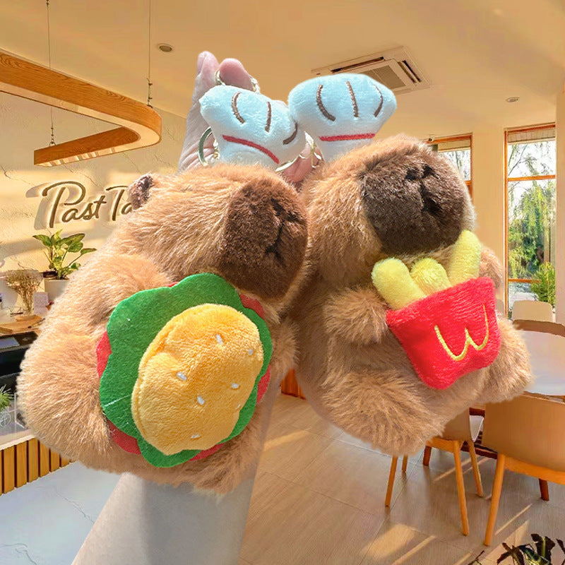 Adorable llavero de peluche con colgante para bolso y personajes coloridos