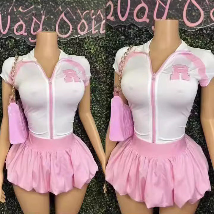 Pink Skirt Set