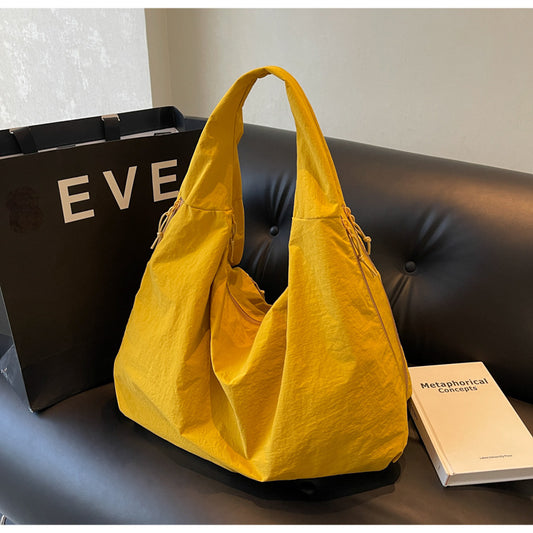 Fashion Casual Solid Color Canvas Shoulder Bag