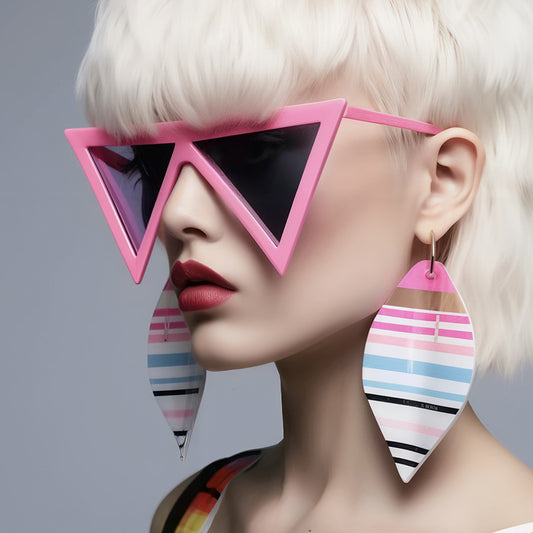 Personality Exaggerated Triangle Large Frame Sunglasses