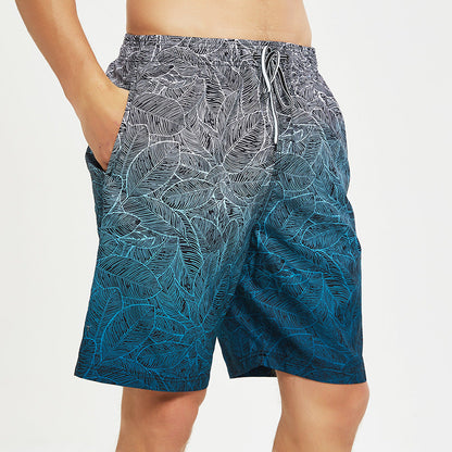 Bañador informal de secado rápido con estampado para hombre