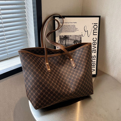 Bolso de mano informal de gran capacidad a la moda para mujer