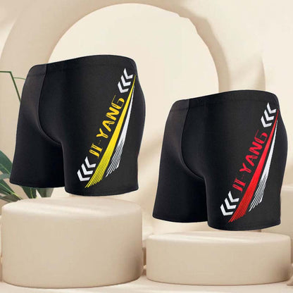 Traje de baño de carreras de ángulo plano a juego para hombre