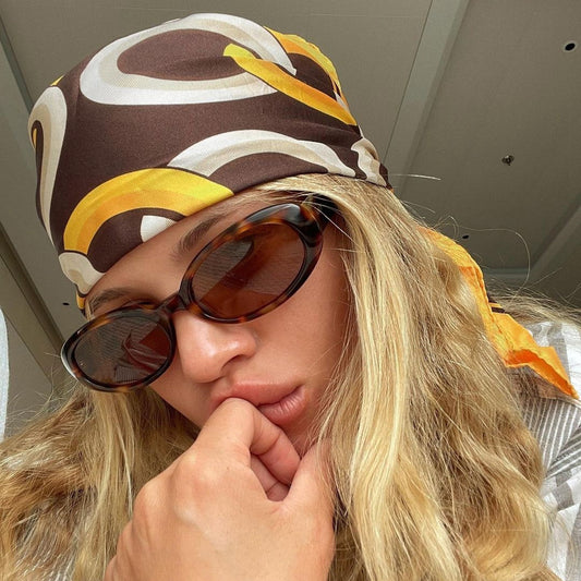 Retro Oval Small Frame Sunglasses