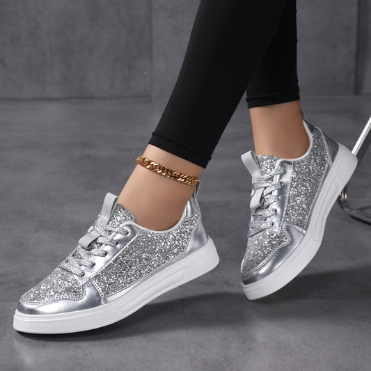 Women Fashion Sequin Low-Sneaker in Stylish Design
