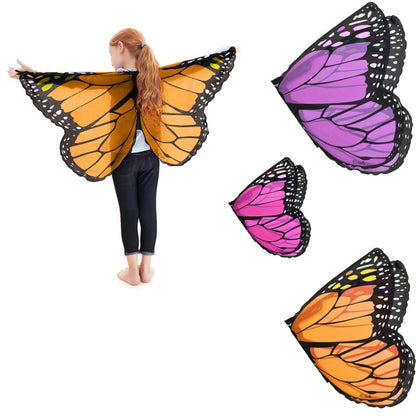 Capa con tiras de mariposa pequeña y decoración bonita para niños