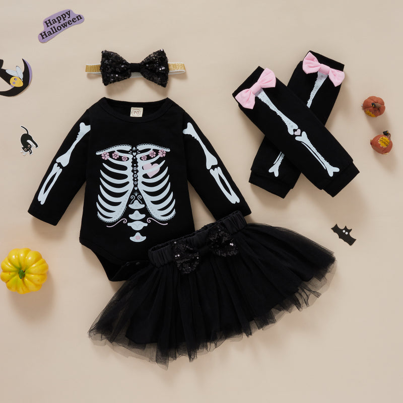 Baby Girls Halloween Clothing Set Cotton Polyester Design