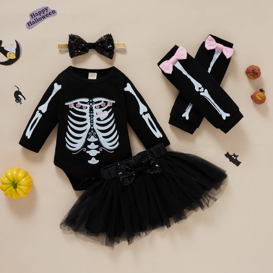 Baby Girls Halloween Clothing Set Cotton Polyester Design