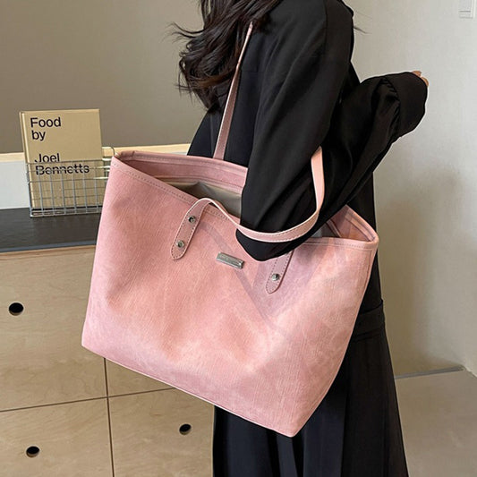 Fashion Large Capacity Women Tote Bag in PU Material