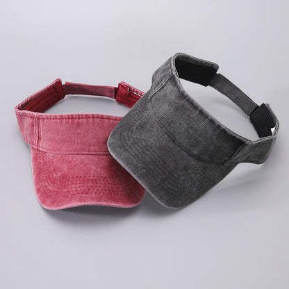 Chapeau de protection solaire respirant en coton denim décontracté pour homme