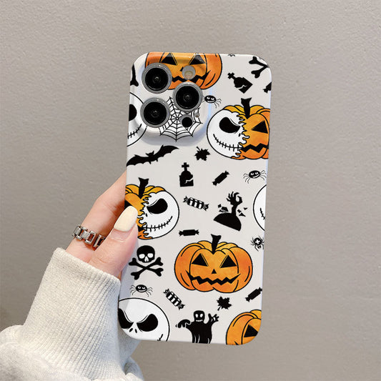 Women Fashion Cartoon Halloween Skull Pumpkin Phone Case