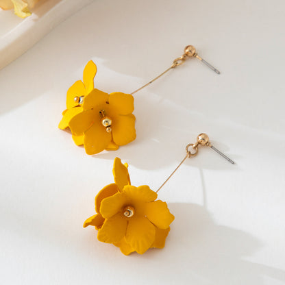 Women Fashion Elegant Floral Earrings