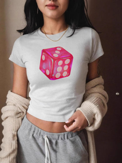 Women's Casual Summer Short Print Top