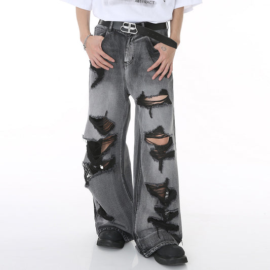 Men Fashion Hip Hop Ripped Jeans with Casual Style