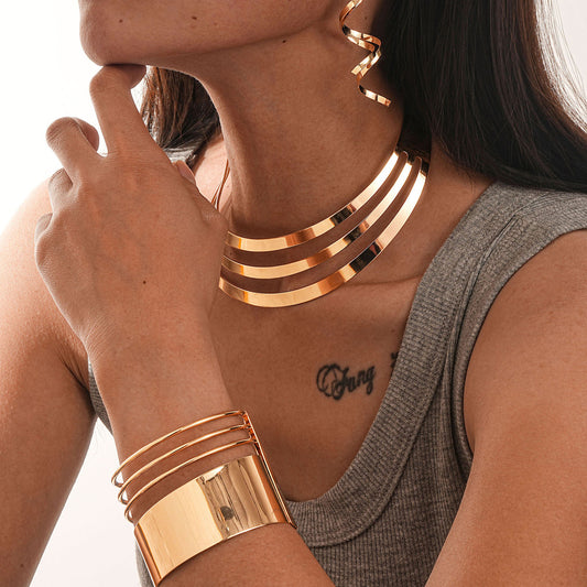 Fashion Personalized Metal Jewelry Set