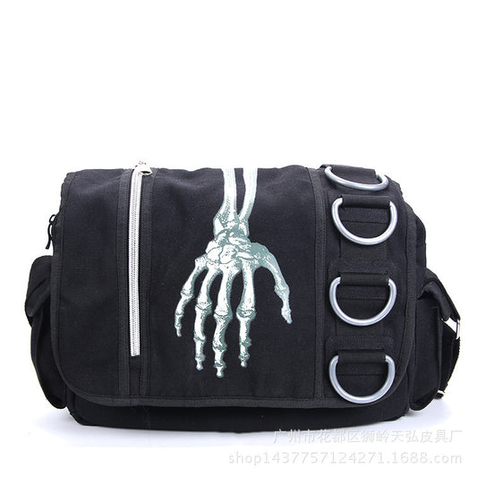 Bolso de hombro con calavera personalizada de Halloween para mujer
