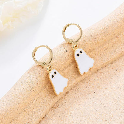 Women Fashion Cute Halloween Walking Ghost Earrings
