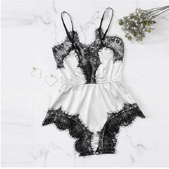 Pyjama en soie rose