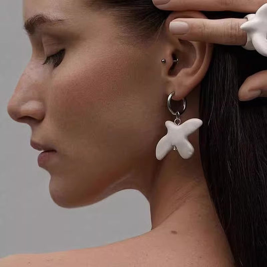Women Fashion Pigeon Bird Pendant Earrings