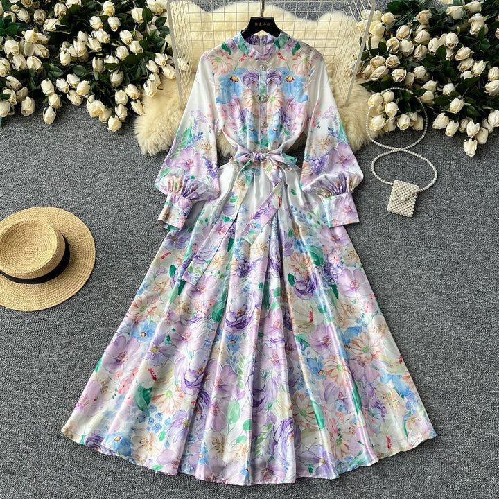 Purple Floral Dress