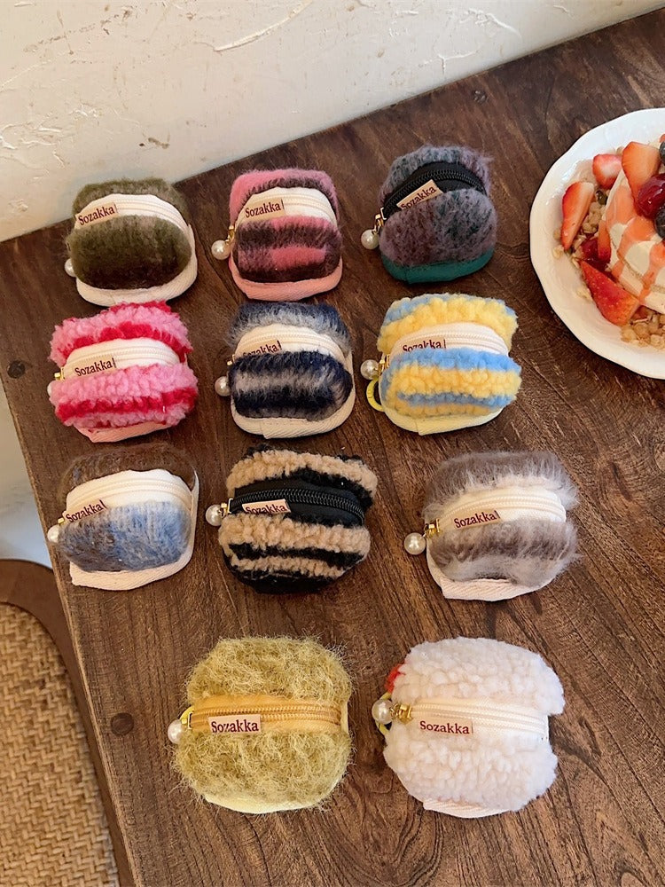 Cute Plush Soft Airpods Protective Cover Bag