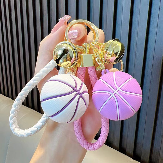 Llavero de silicona con diseño creativo de baloncesto