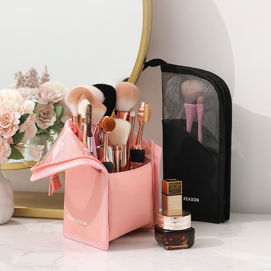 Bolsa de cosméticos portátil, multifuncional e impermeable para mujer