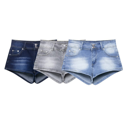 Women Fashion Sexy Low Waist Denim Shorts